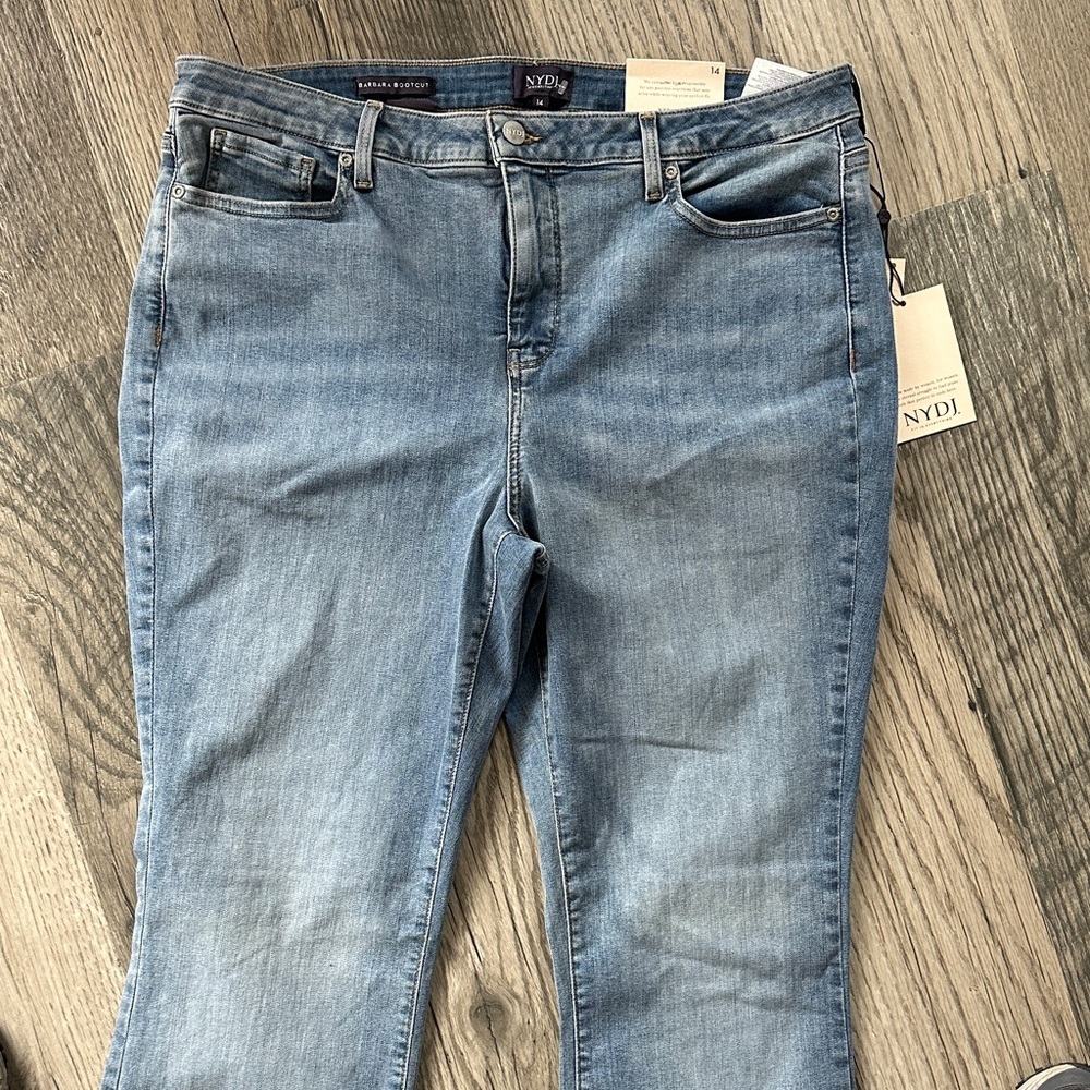 NYDJ NWT Barbara Bootcut denim‎ blue Jeans women’s size 14 - Picture 2 of 13